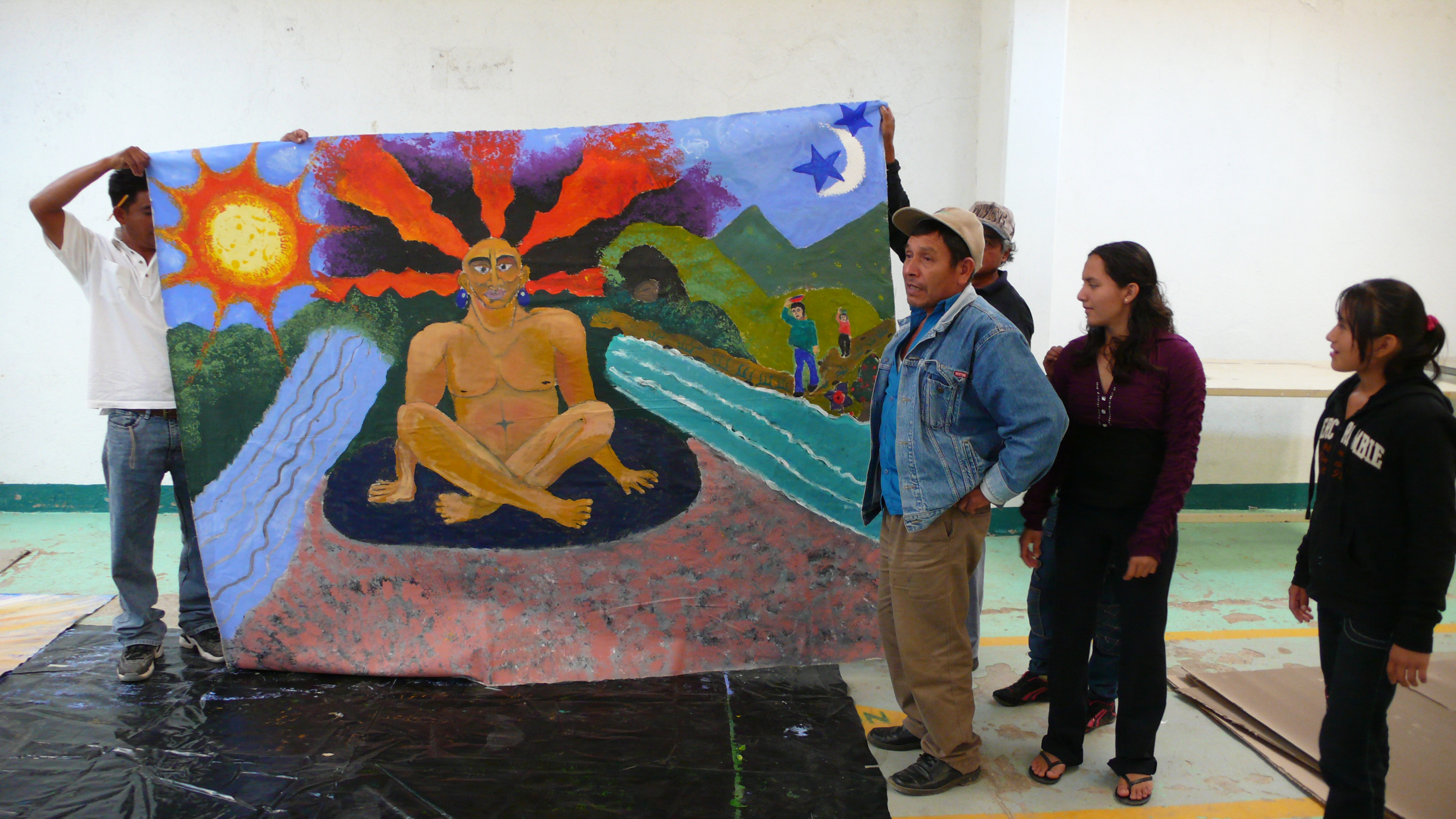 Presentacion del Mural del Rey Condoy de Chuxnaban